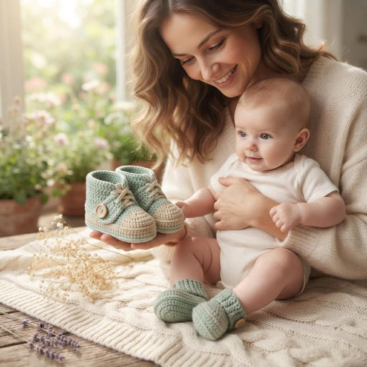 7 in 1 Baby Booties Crochet Pattern