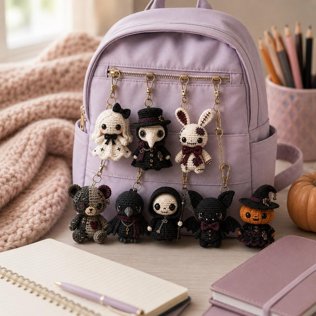 9 in 1 Gothic Voodoo Amigurumi Crochet Pattern