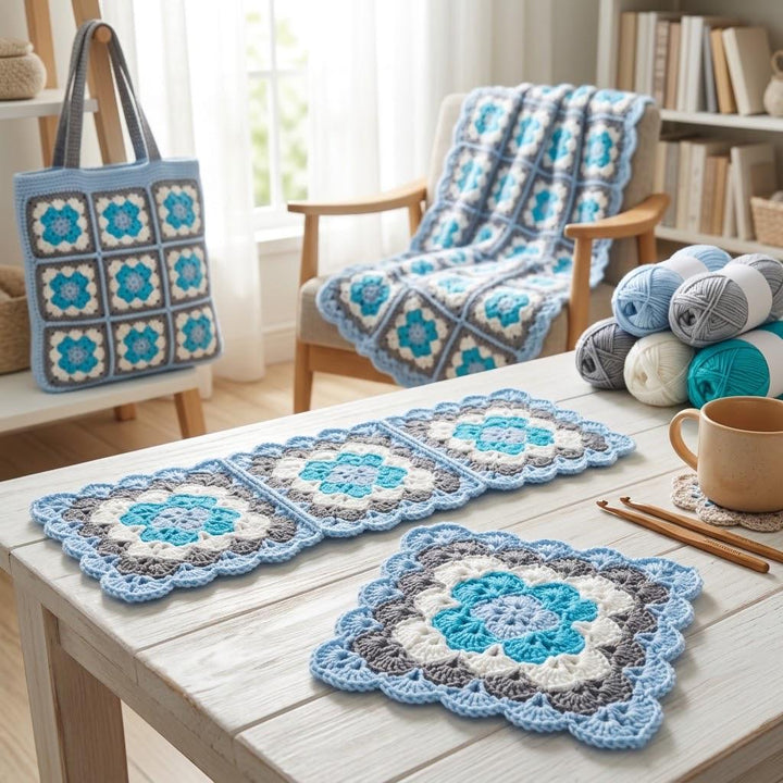 Shell Granny Square Crochet Pattern
