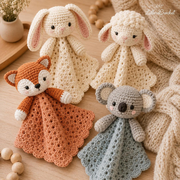 8 in 1 Animal Lovey Crochet Pattern