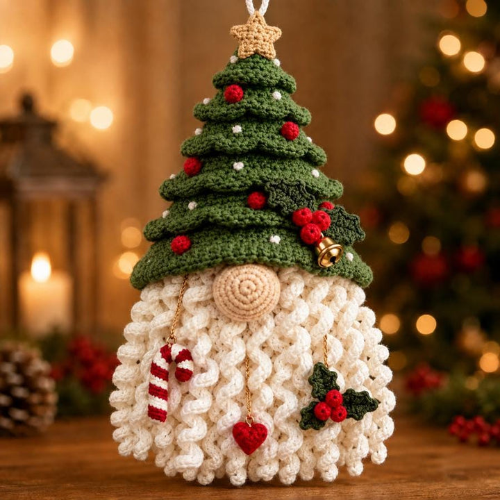 3 in 1 Christmas Gnome Door Hanger Crochet Pattern