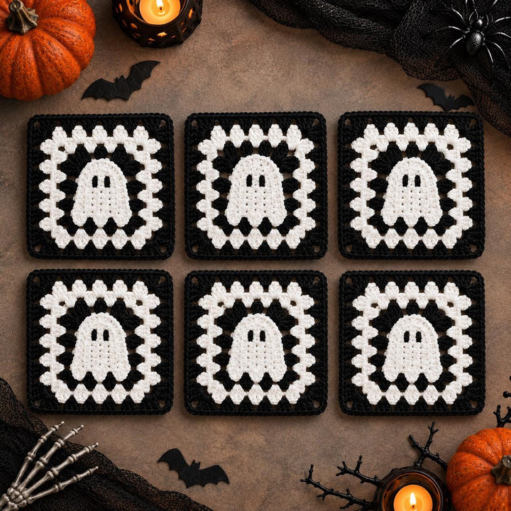 Ghost Granny Square Crochet Pattern
