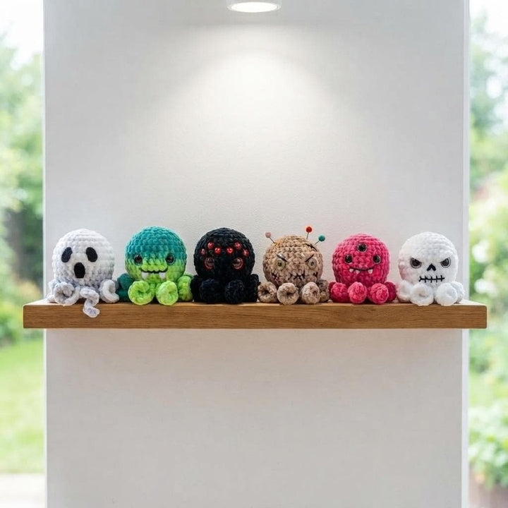 6 in 1 Halloween Octopus Amigurumi Crochet Pattern