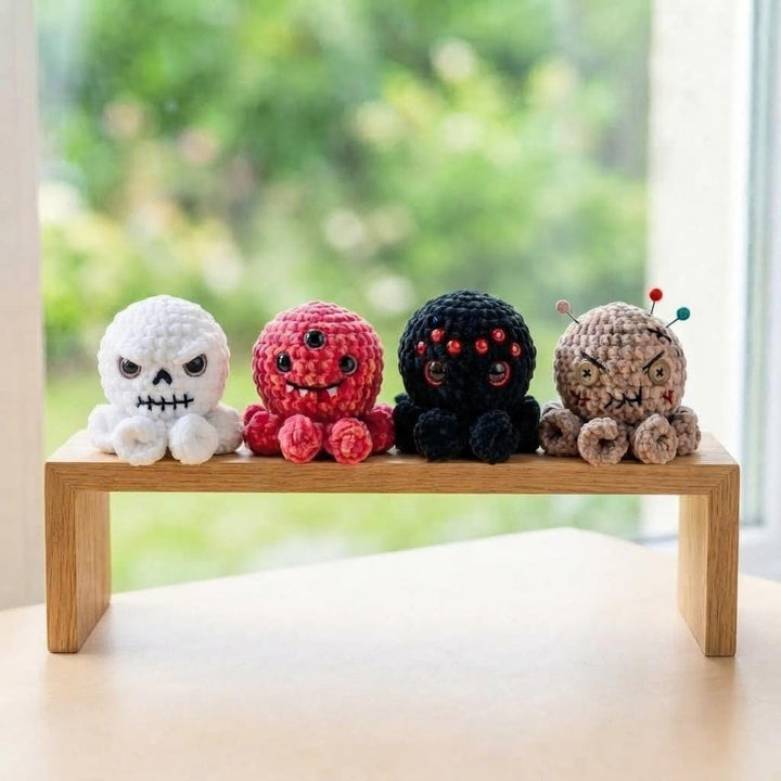 6 in 1 Halloween Octopus Amigurumi Crochet Pattern