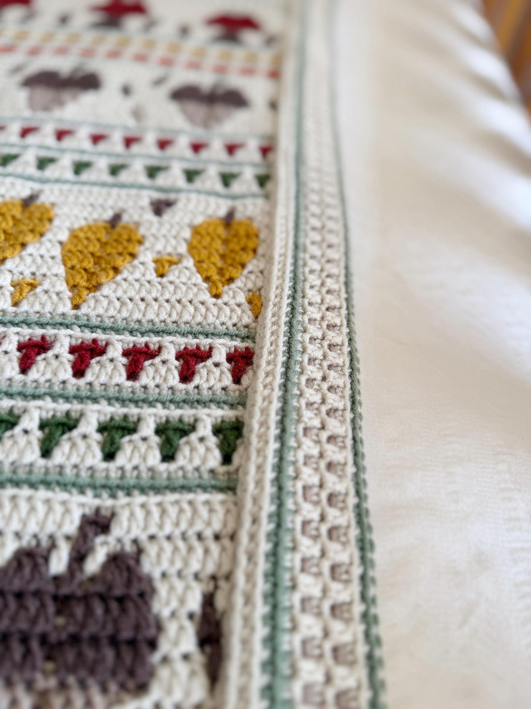 Fall Mosaic Blanket Crochet Pattern