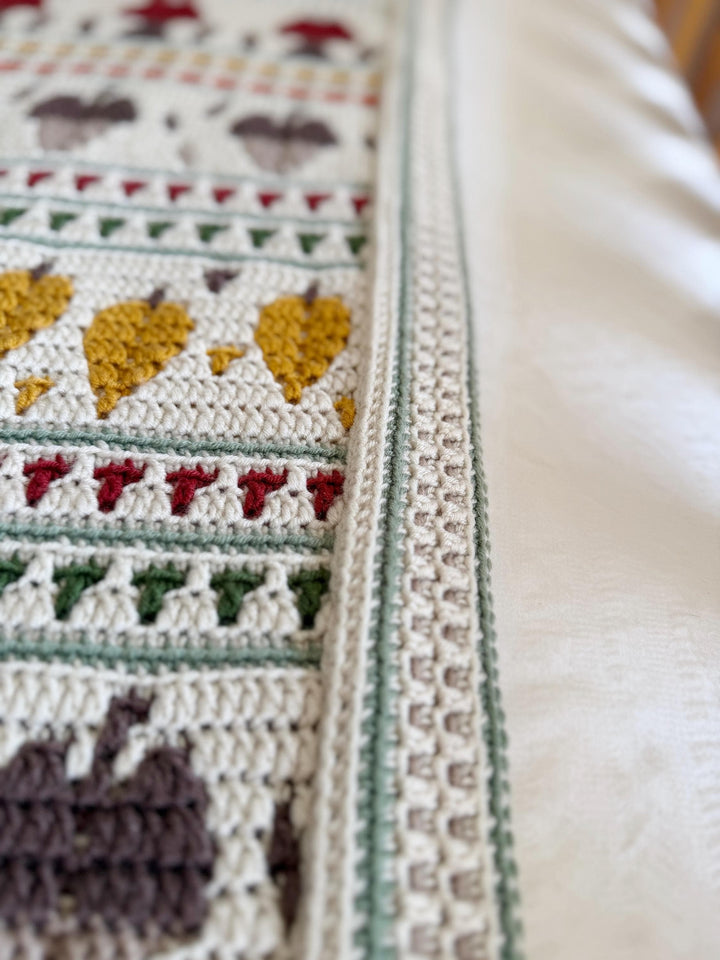 Fall Mosaic Blanket Crochet Pattern