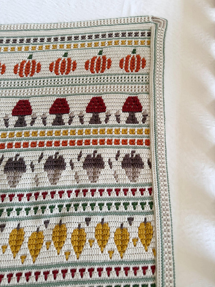 Fall Mosaic Blanket Crochet Pattern