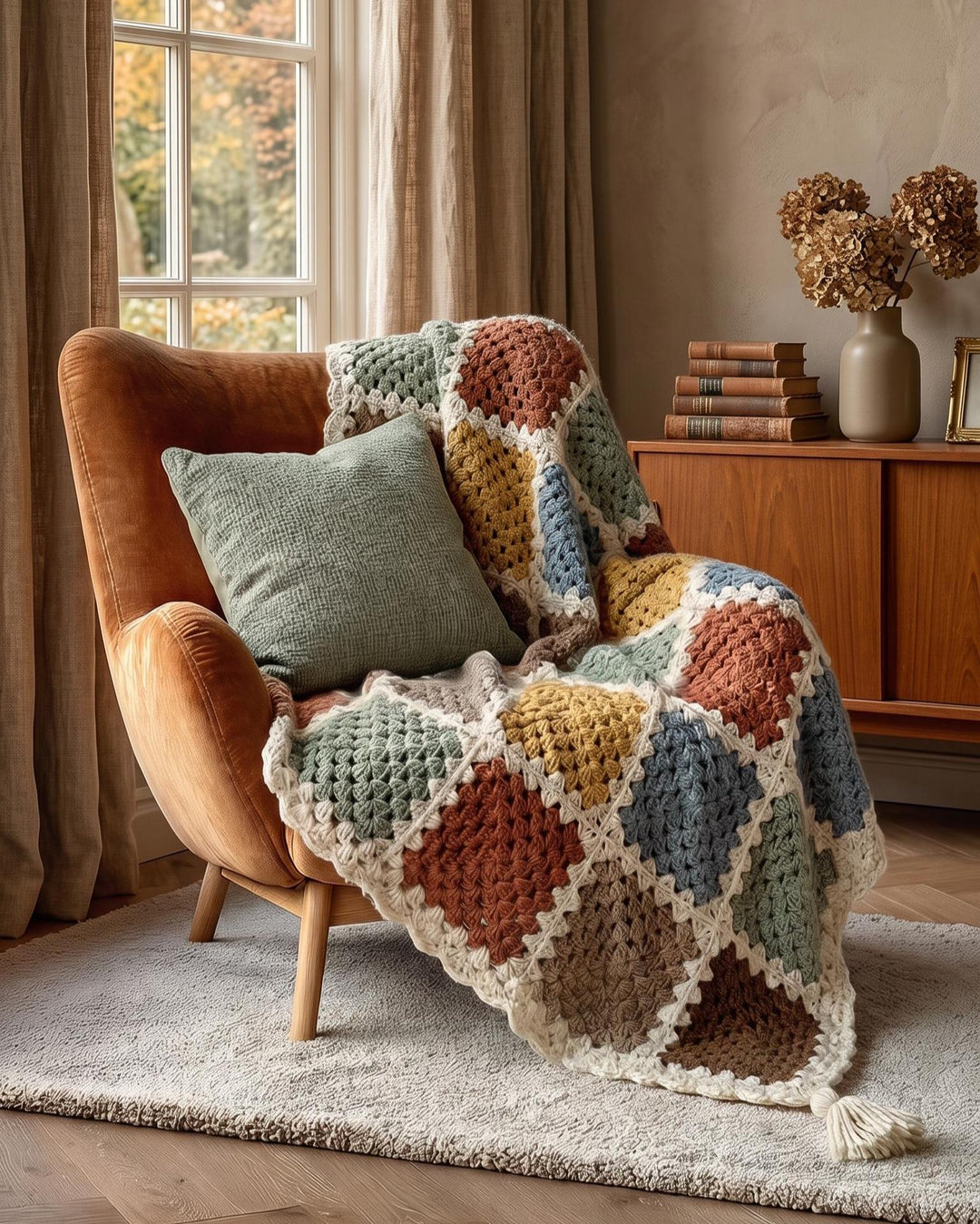 Classic Granny Square Blanket Crochet Pattern