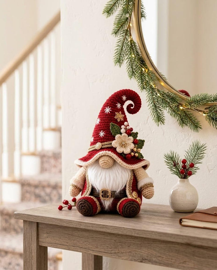 Santa Gnome Amigurumi Crochet Pattern V2