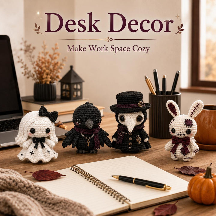 9 in 1 Gothic Voodoo Amigurumi Crochet Pattern