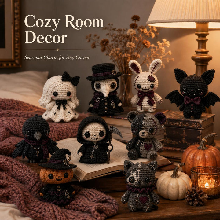 9 in 1 Gothic Voodoo Amigurumi Crochet Pattern