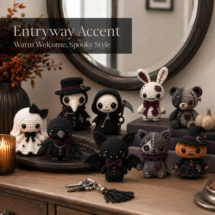 9 in 1 Gothic Voodoo Amigurumi Crochet Pattern