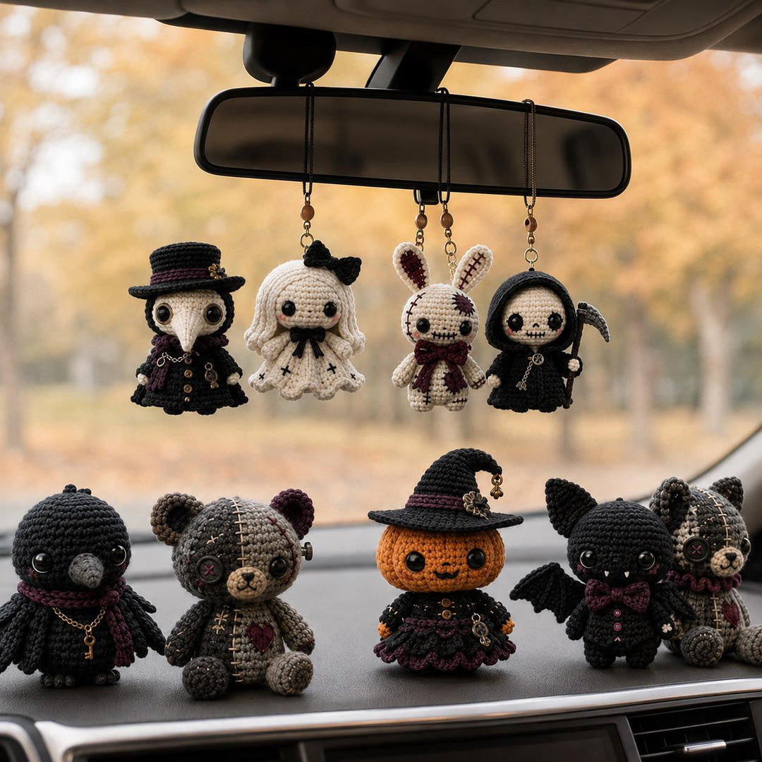 9 in 1 Gothic Voodoo Amigurumi Crochet Pattern