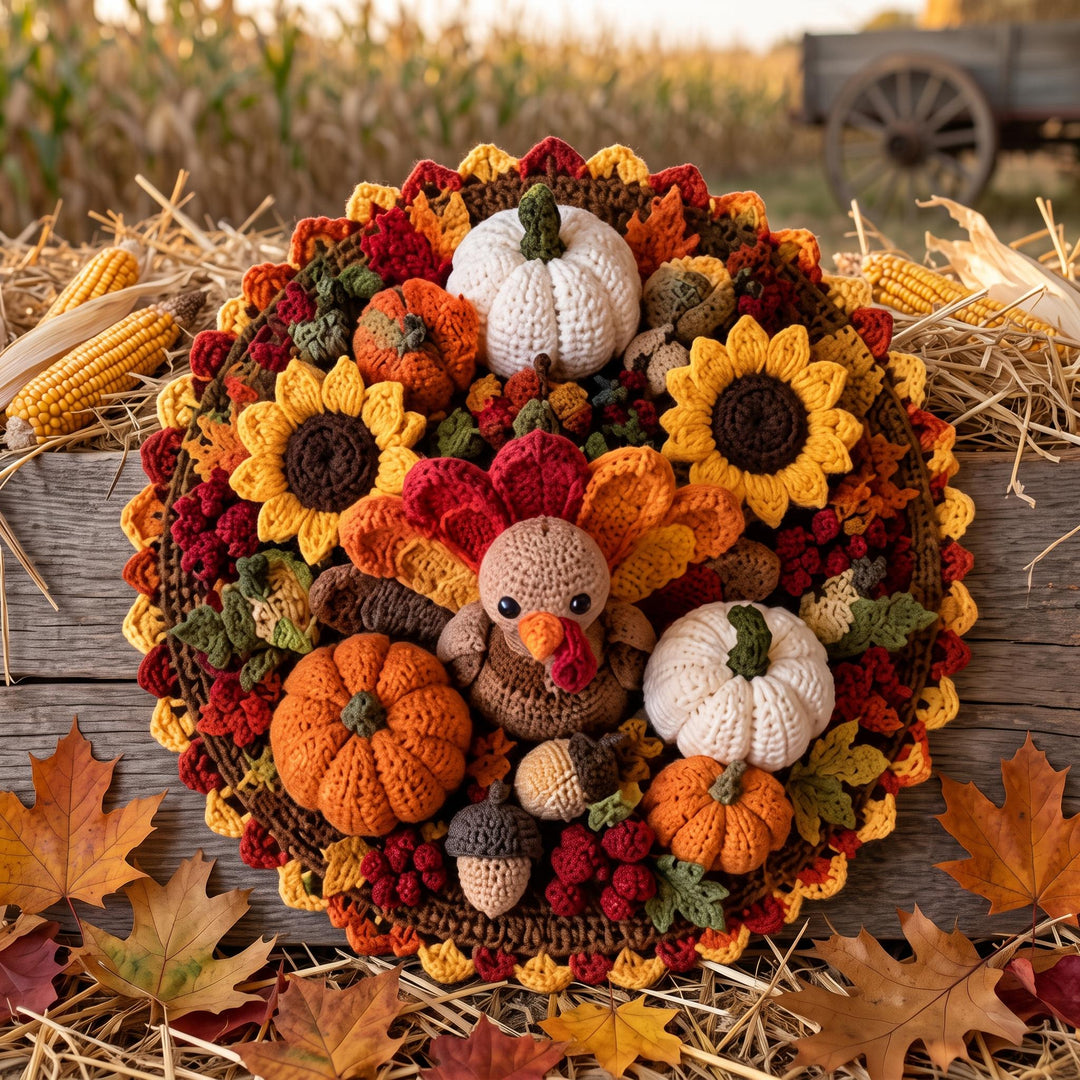 Thanksgiving Turkey Centerpiece Crochet Pattern
