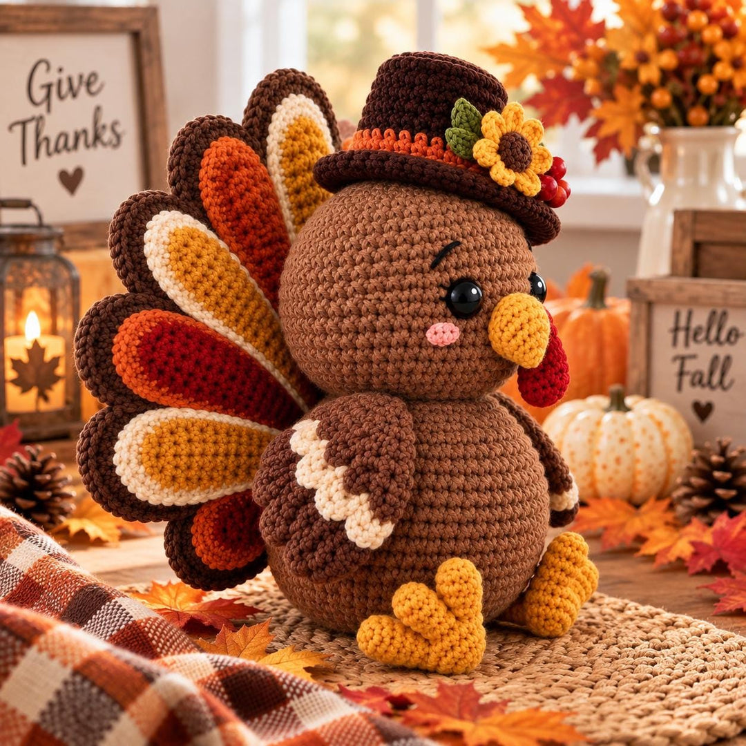 Thanksgiving Turkey Amigurumi Crochet Pattern