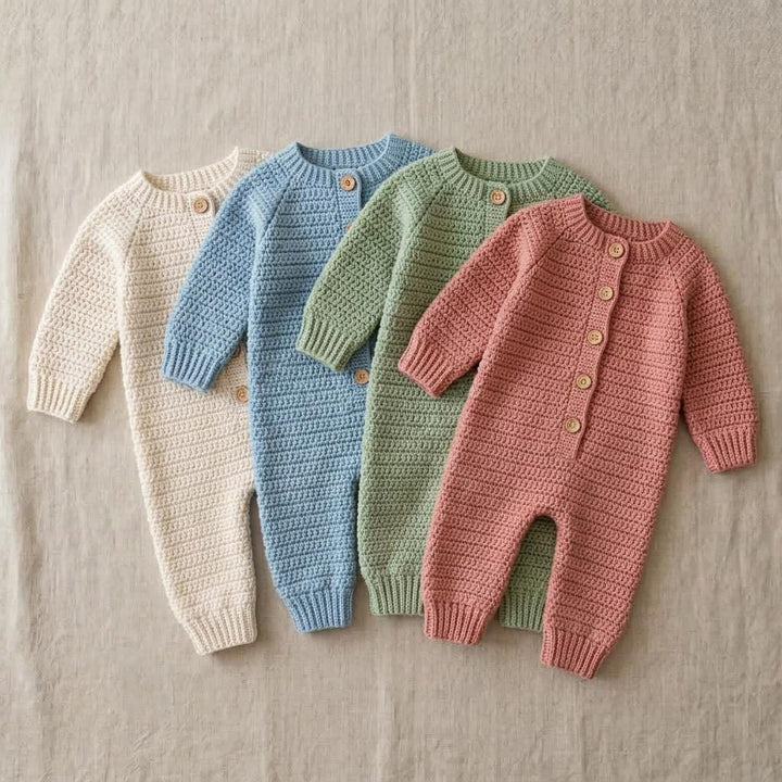Easy Baby Romper Crochet Pattern