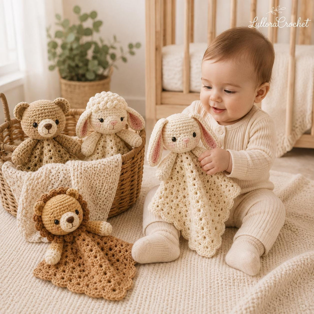8 in 1 Animal Lovey Crochet Pattern