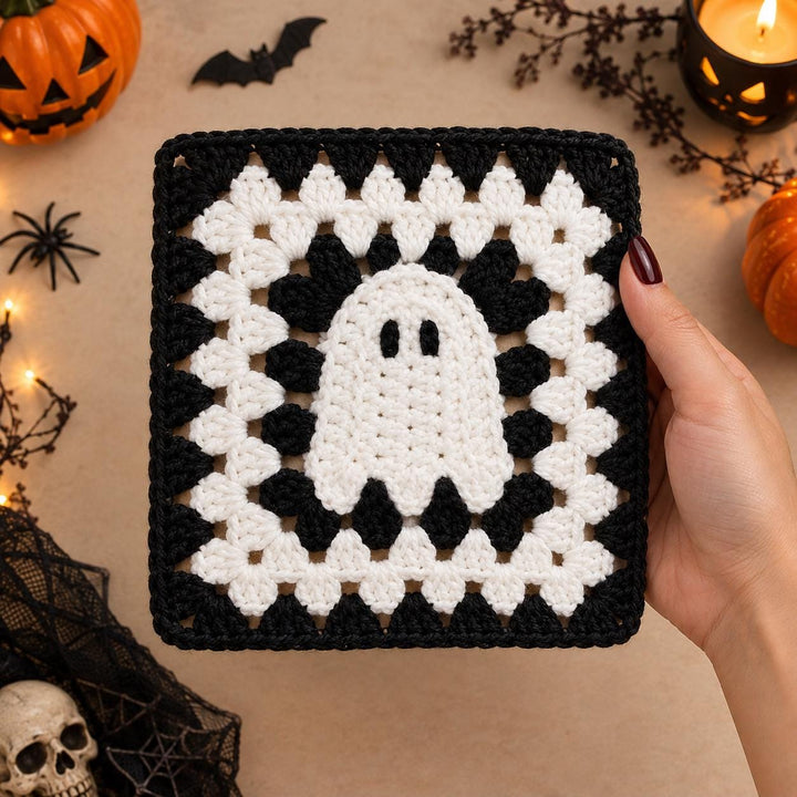 Ghost Granny Square Crochet Pattern