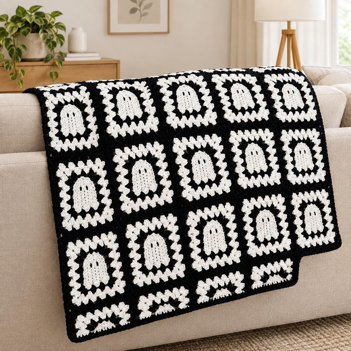 Ghost Granny Square Crochet Pattern