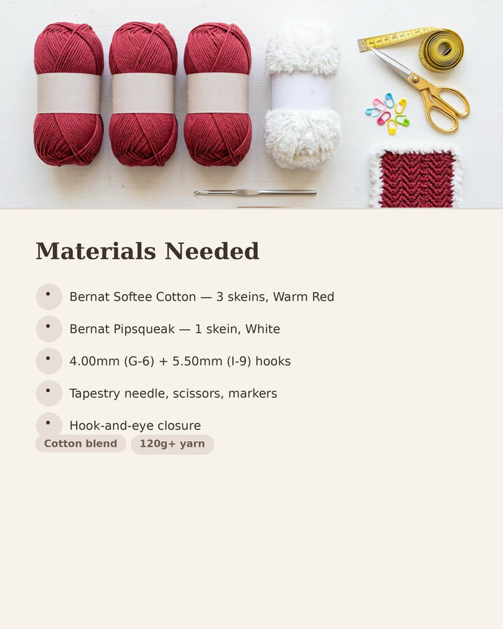 Baby Christmas Jacket Crochet Pattern