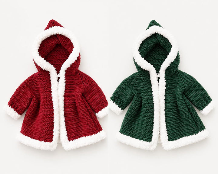 Baby Christmas Jacket Crochet Pattern