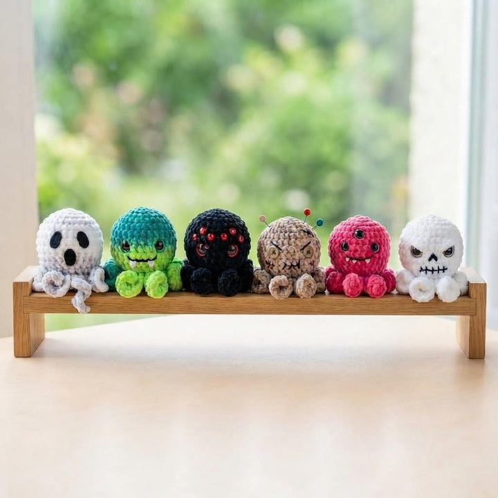 6 in 1 Halloween Octopus Amigurumi Crochet Pattern