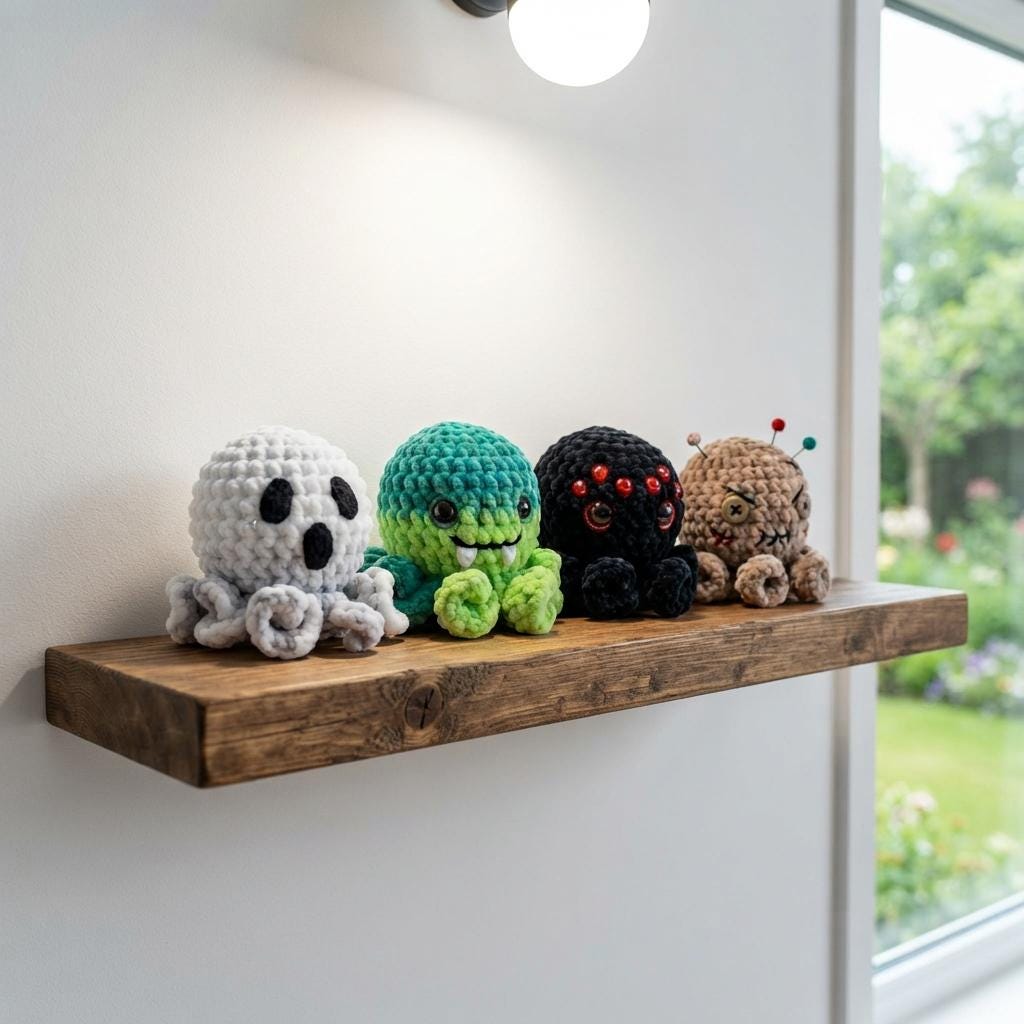 6 in 1 Halloween Octopus Amigurumi Crochet Pattern