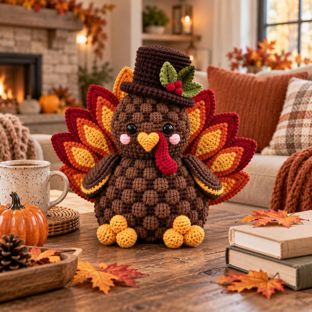 Festive Thanksgiving Turkey Crochet Pattern