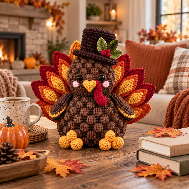 Festive Thanksgiving Turkey Crochet Pattern