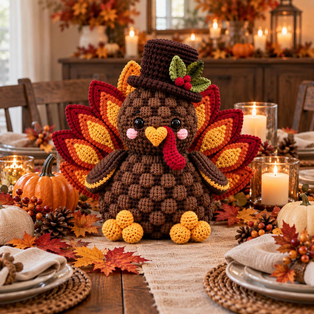 Festive Thanksgiving Turkey Crochet Pattern