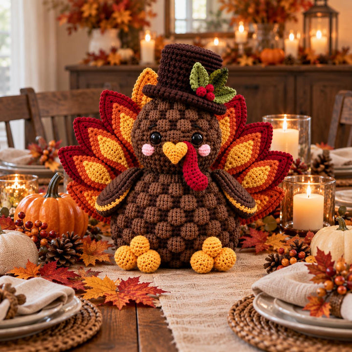 Festive Thanksgiving Turkey Crochet Pattern