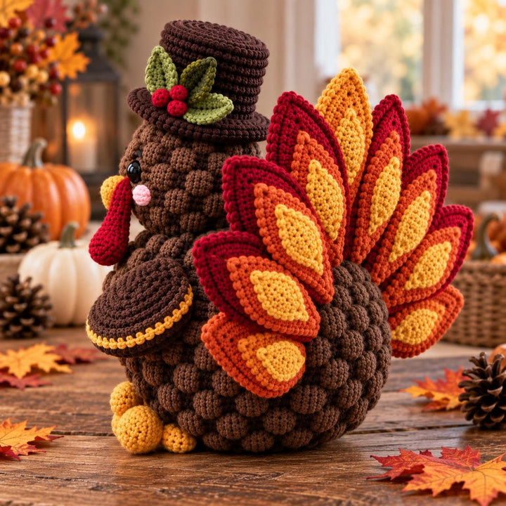 Festive Thanksgiving Turkey Crochet Pattern