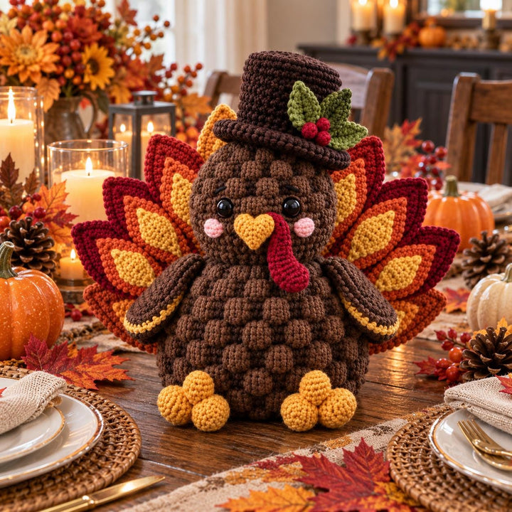 Festive Thanksgiving Turkey Crochet Pattern