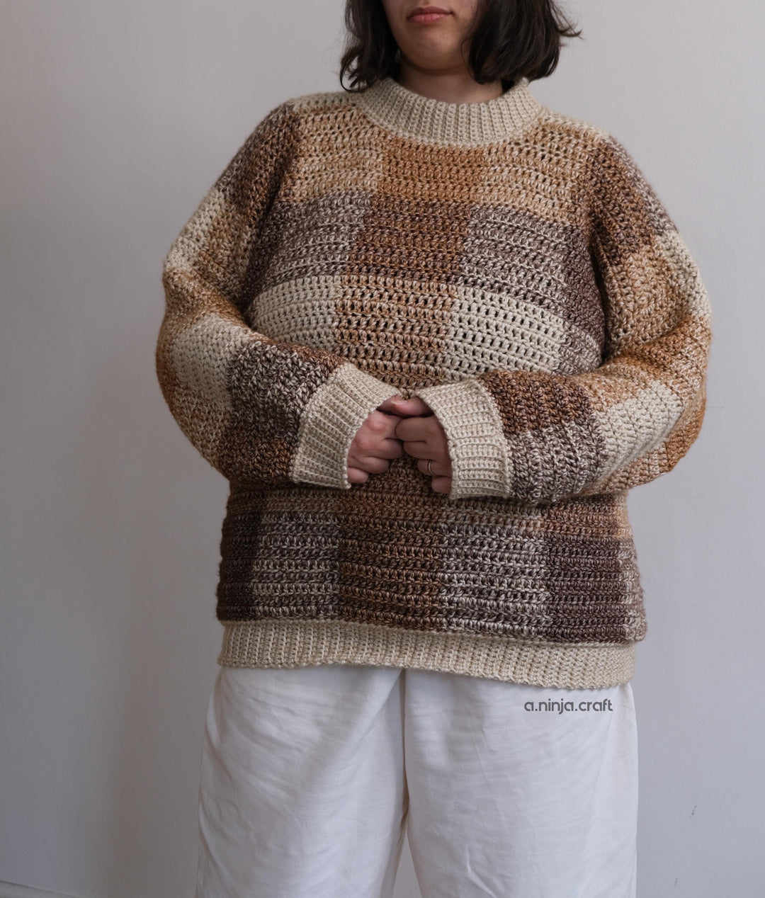 Willow Gingham Sweater Crochet Pattern