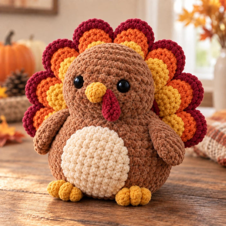 Thanksgiving Turkey Amigurumi Crochet Pattern