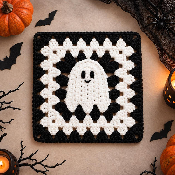 Ghost Granny Square Crochet Pattern