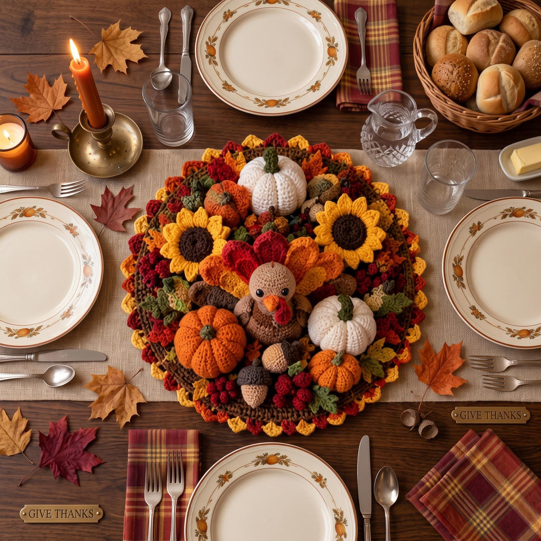 Thanksgiving Turkey Centerpiece Crochet Pattern