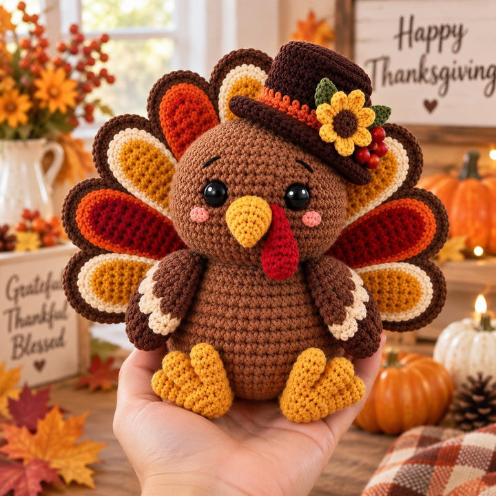Thanksgiving Turkey Amigurumi Crochet Pattern