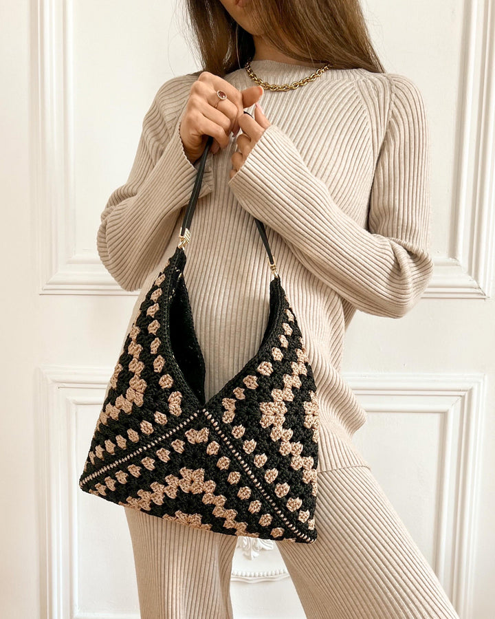 Beginner Granny Square Tote Bag Crochet Pattern