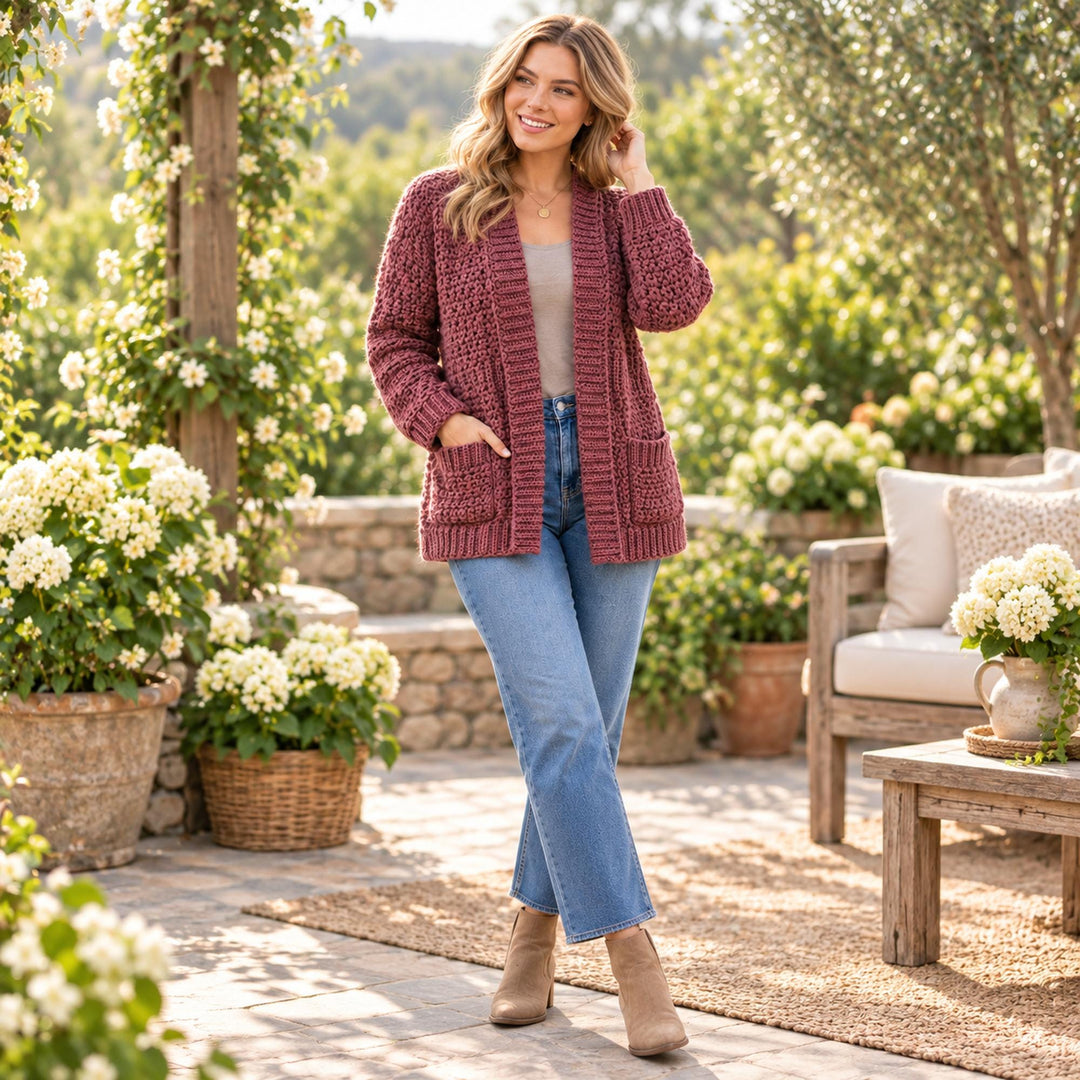 Beginner 36 Style Cardigan Crochet Pattern