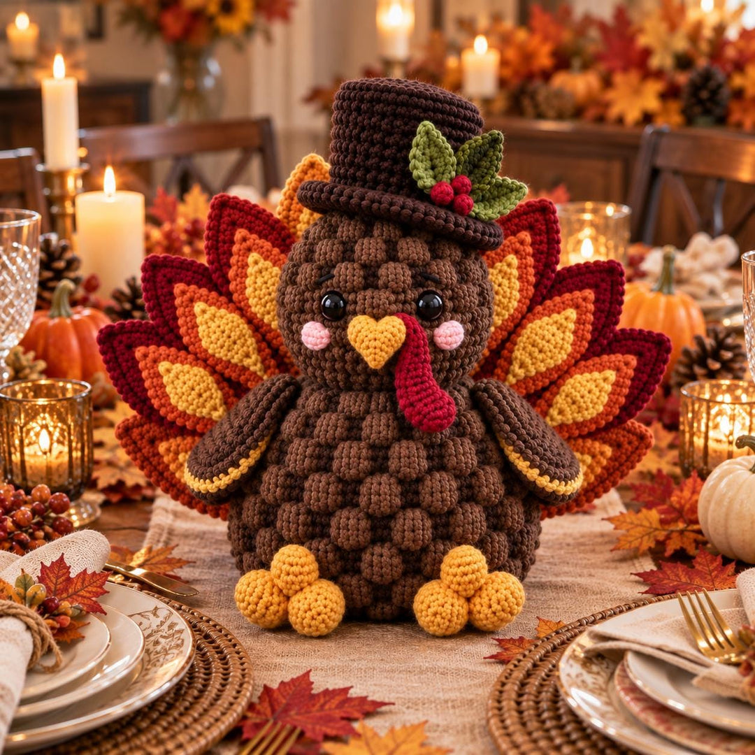 Festive Thanksgiving Turkey Crochet Pattern