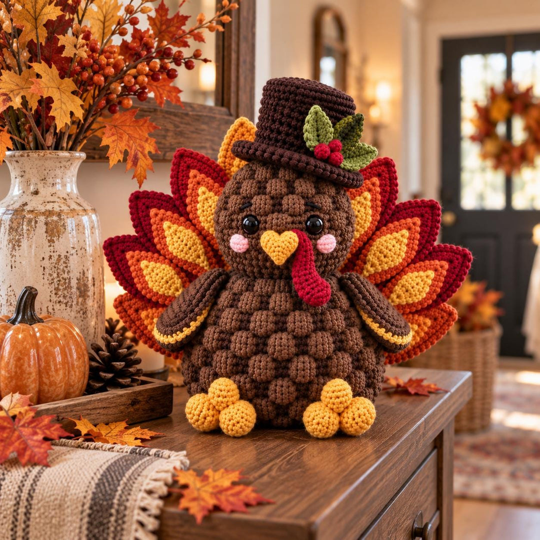 Festive Thanksgiving Turkey Crochet Pattern