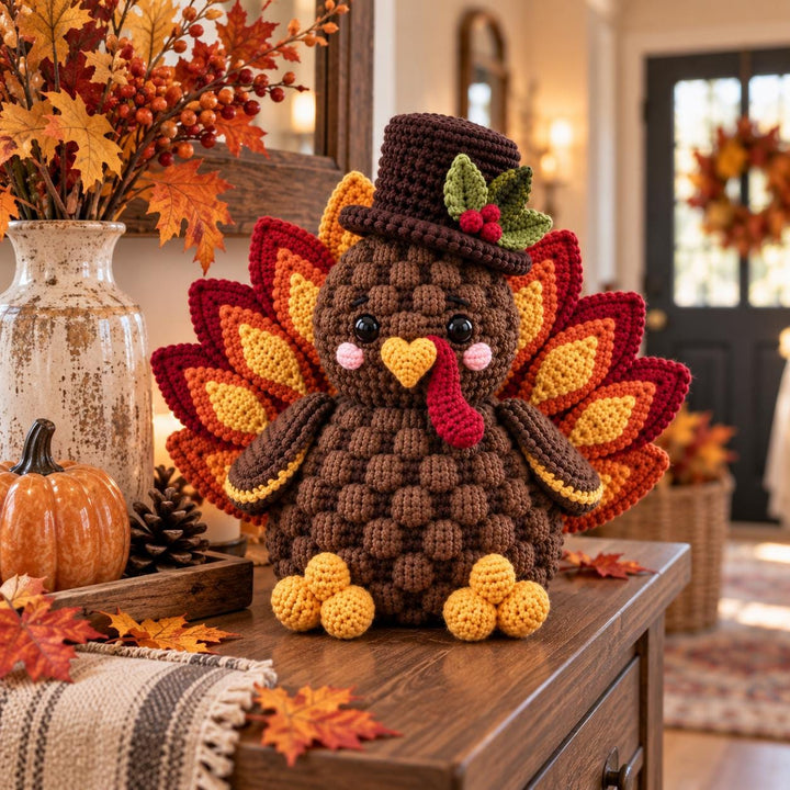 Festive Thanksgiving Turkey Crochet Pattern