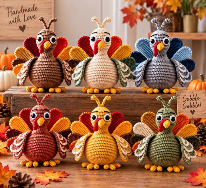 Thanksgiving Turkey Amigurumi Crochet Pattern