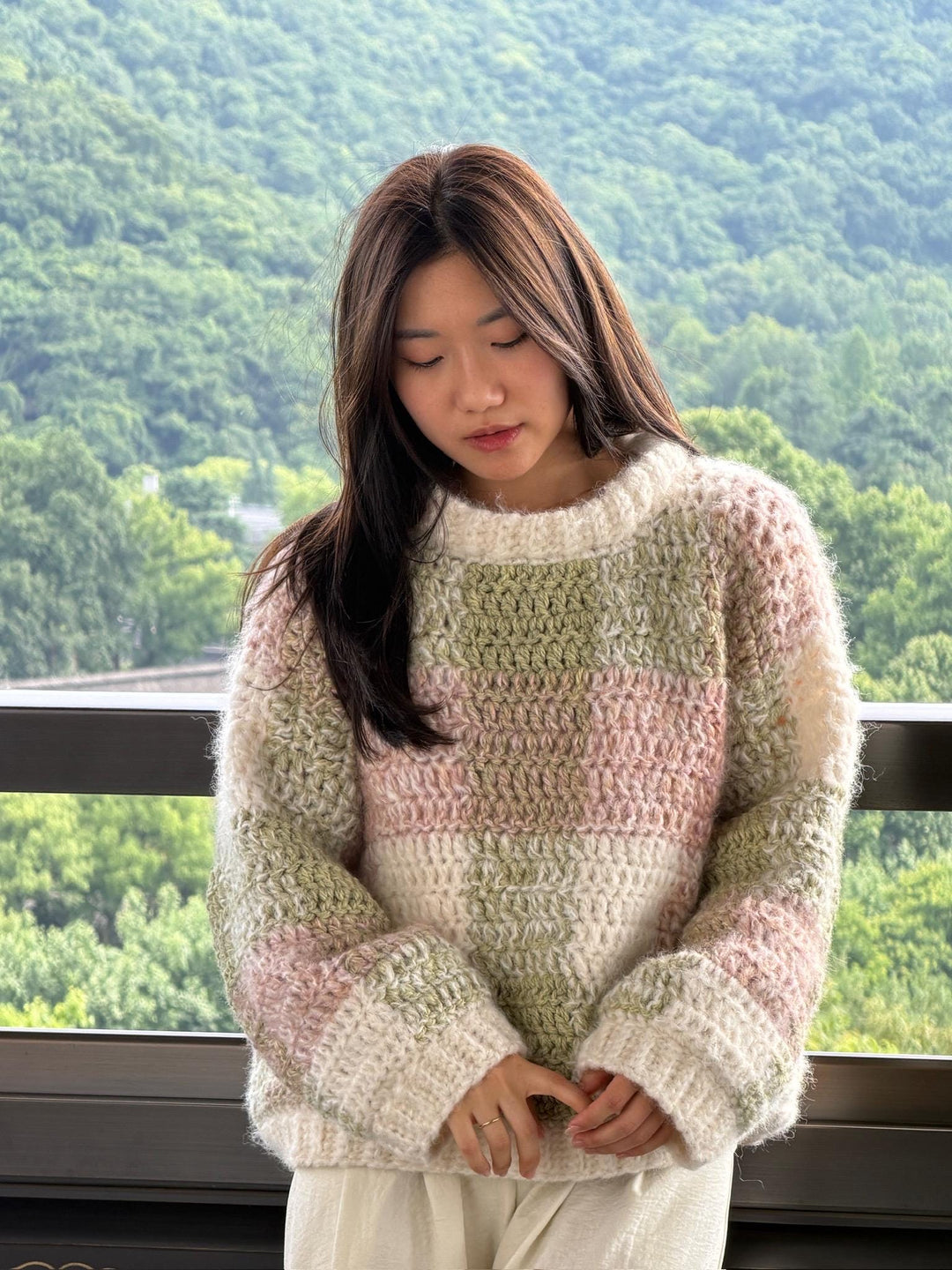 Willow Gingham Sweater Crochet Pattern