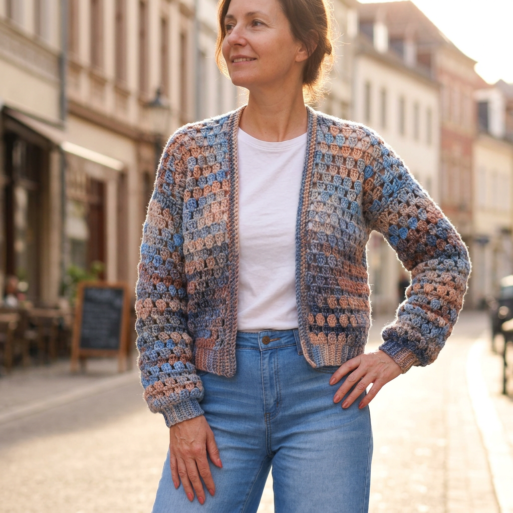 Becca Crochet Cardigan Pattern PDF