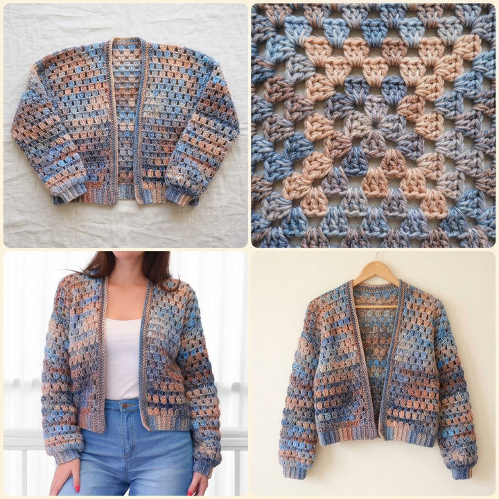 Becca Crochet Cardigan Pattern PDF