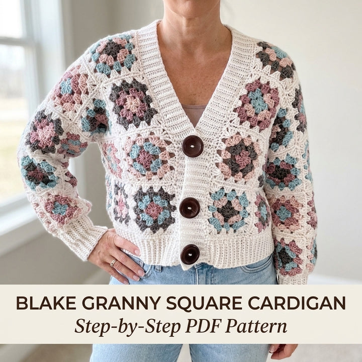 Blake Granny Square Cardigan Crochet Pattern