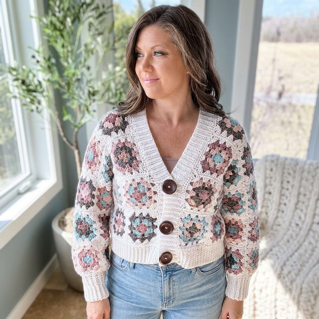Blake Granny Square Cardigan Crochet Pattern