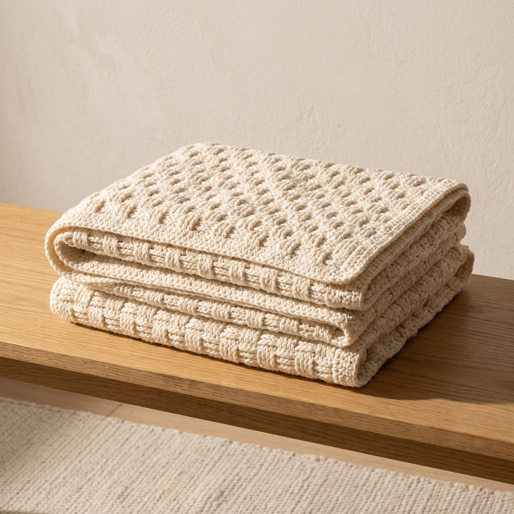 Easy Textured Shell Stitch Blanket Crochet Pattern